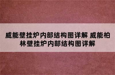 威能壁挂炉内部结构图详解 威能柏林壁挂炉内部结构图详解